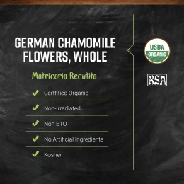 Frontier Co-op, цельные цветки органической немецкой ромашки, 453 г (16 унций)
