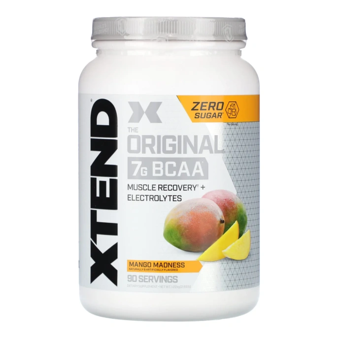 XTEND, The Original, 7 г аминокислот с разветвленной цепью (BCAA), со вкусом манго, 1,26 кг (2,78 фунта)
