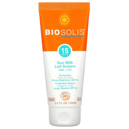 Biosolis, Солнцезащитное молочко, SPF 15, 100 мл (3,4 жидк. унций)