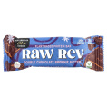 Raw Rev, Протеиновый батончик на растительной основе, двойное шоколадное тесто для брауни, 12 батончиков, 46 г (1,6 унции)
