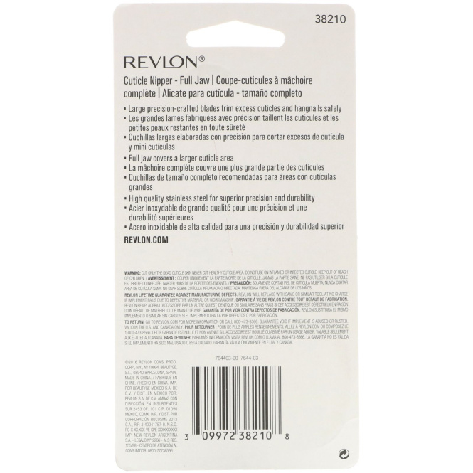 Revlon, Щипчики для кутикулы, большие, 1 шт.