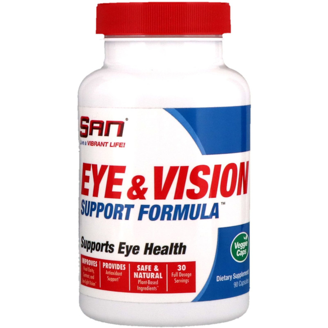 SAN Nutrition, Формула для здоровья глаз и зрения, 90 капсул