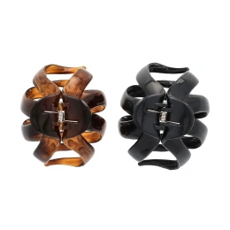 Scunci, Заколки-крабы No Slip Grip, удерживают волосы весь день, 2 штуки