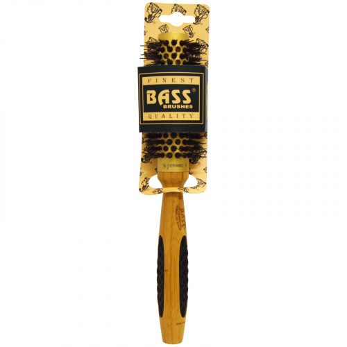 Bass Brushes, Профессиональная расческа для горячей укладки, очень маленькая, круглая, 1 расческа