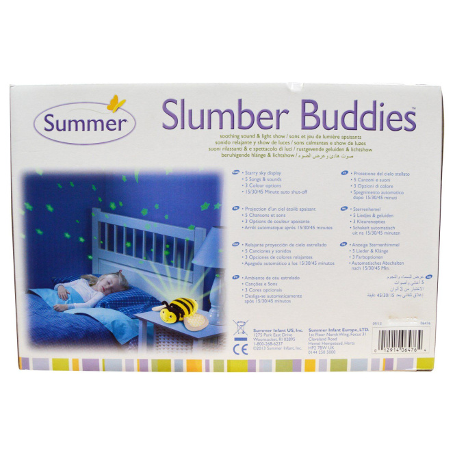 Summer Infant, Slumber Buddies, детский ночник шмель Бетти, 1 ночник