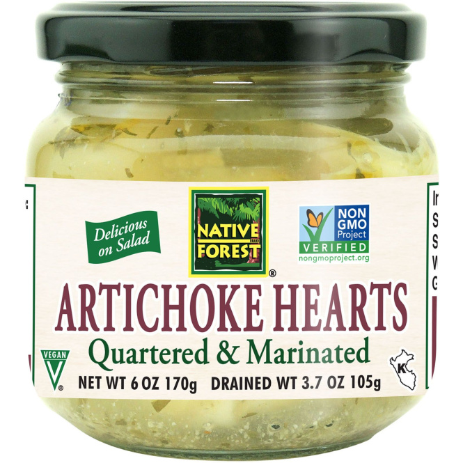 Native Forest, Edward & Sons, Native Forest, Artichoke Hearts, Quartered & Marinated, 6 oz (170 g)