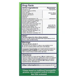 NatraBio, bioAllers, лечение аллергии, аллергия на открытом воздухе, 60 таблеток