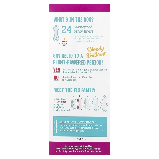 Here We Flo, Длинные лайнеры, без упаковки, легкие, 24 лайнера