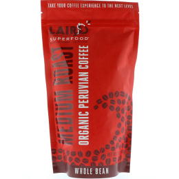 Laird Superfood, Органический перуанский кофе, средней обжарки, цельнозерный, 12 унций (340 г)