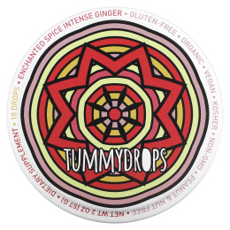 Tummydrops, имбирь интенсивного действия, специи, 18 капель