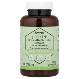 Vitacost, 5-Loxin®-AKBA, экстракт босвеллии, 120 капсул (75 мг в 1 капсуле)