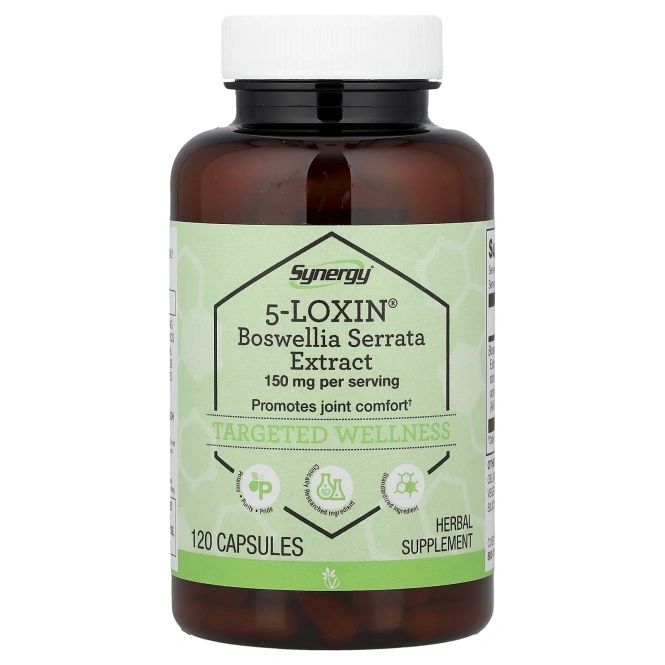 Vitacost, 5-Loxin®-AKBA, экстракт босвеллии, 120 капсул (75 мг в 1 капсуле)