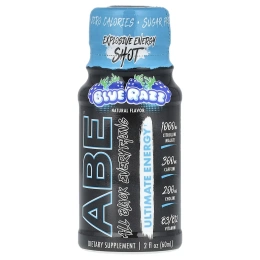 ABE, Ultimate Energy, Blue Razz, 12 пакетиков по 60 мл (2 жидк. унц.)