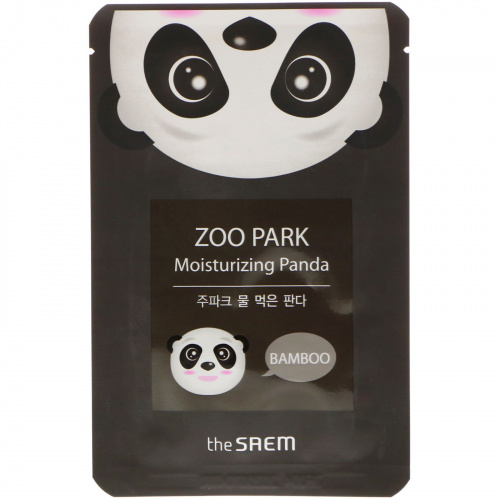 The Saem, Серия «Зоопарк», увлажняющая маска панды, 1 маска, 0,84 жидкой унции (25 мл)