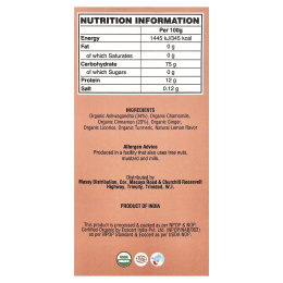 VAHDAM India, Infusions, травяной чай, ашваганда и корица, без кофеина, 18 пакетиков для заваривания, 28,8 г (1,02 унции)