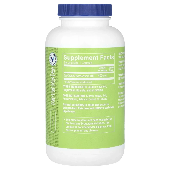 The Vitamin Shoppe, эхинацея пурпурная, 400 мг, 300 капсул