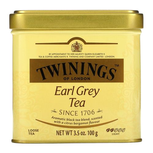 Twinings, Чай Earl Grey россыпью, 3,53 унции (100 г)