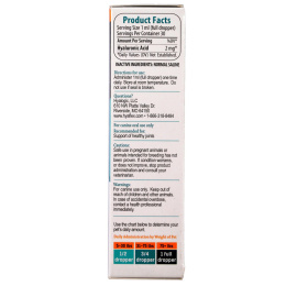 Hyalogic, Гиалуроновая кислота, HyaFlex, для собак, 1 унция (30 мл)