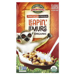 Nature's Path, Envirokidz Organic, Зерновые хлопья Leapin 'Lemurs, арахисовое масло и шоколад, 10 унций (284 г)