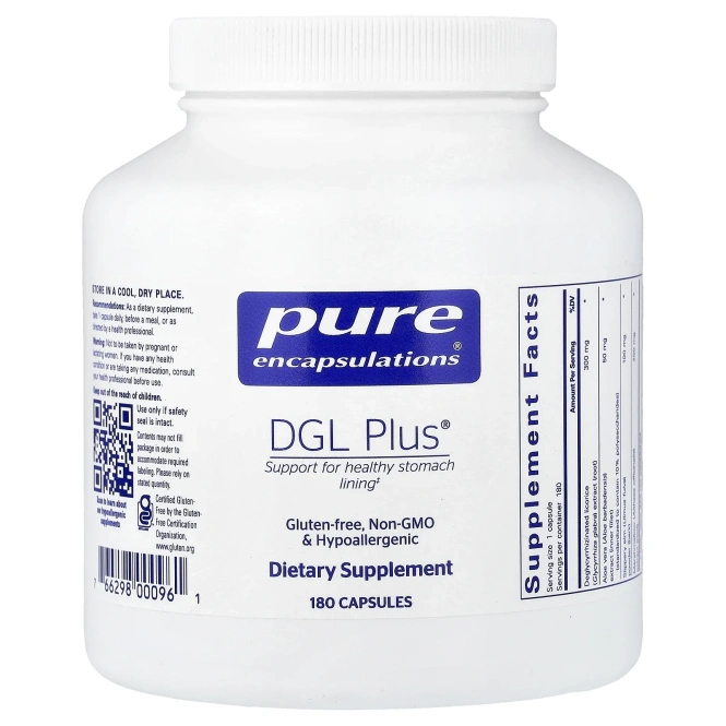 Pure Encapsulations, DGL Plus®, 180 капсул