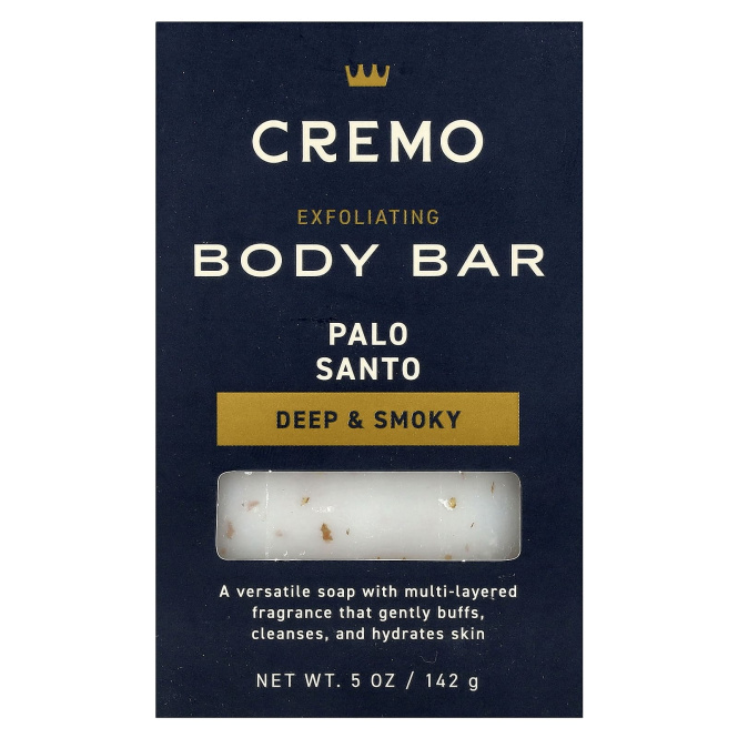 Cremo, Отшелушивающее мыло для тела, пало санто, 142 г (5 унций)