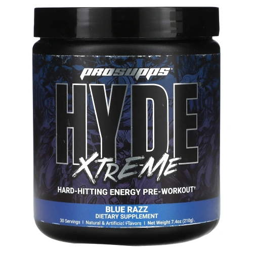 ProSupps, Mr. Hyde, Nitro X, предтренировочный комплекс, синий фруктовый лед, 7,8 унц. (222 г)
