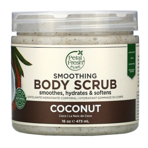 Petal Fresh, Pure, Smoothing Body Scrub, Coconut , 16 oz (473 ml)
