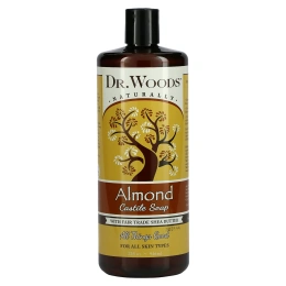 Dr. Woods, Миндальное кастильское мыло, 32 жидкие унции (946 мл)