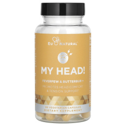 Eu Natural, My Brain !, пиретрум и белокопытник, 60 вегетарианских капсул