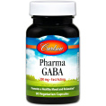 Carlson Labs, Pharma GABA, 200 мг, 90 капсул растительного происхождения