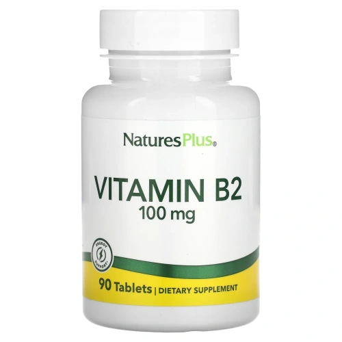 Nature's Plus, Витамин B-2, 100 мг, 90 таблеток