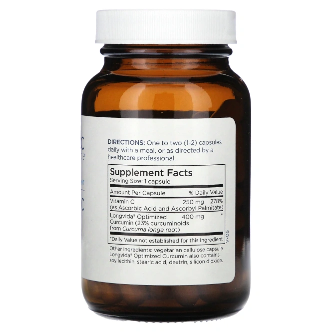 Metabolic Maintenance, Куркумин + С, 400 мг, 60 капсул