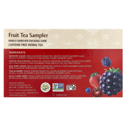 Celestial Seasonings, набор фруктовых чаев, без кофеина, 5 вкусов, 18 чайных пакетиков по 40 г (1,4 унции)