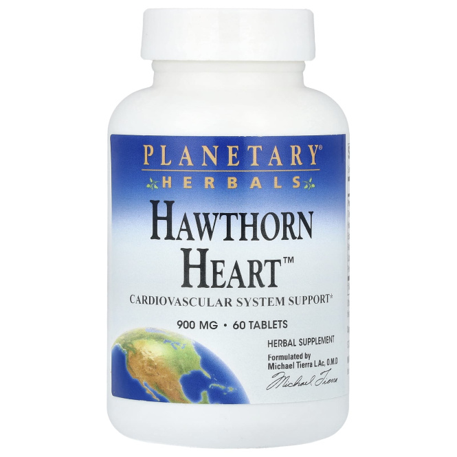 Planetary Herbals, Hawtcorn Heart™, 60 таблеток