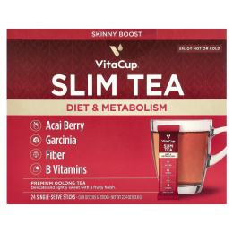 VitaCup, Slim Instant Tea, чай улун премиум-класса, 24 шт. На одну порцию, по 2,65 г (0,09 унции)