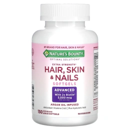 Nature's Bounty Optimal Solutions Hair, Skin & Nails Extra Strength, 150 быстрорастворимых капсул