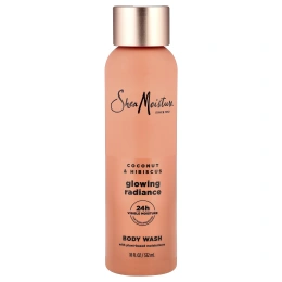 SheaMoisture, гель для душа для сияния кожи, кокос и гибискус, 532 мл (18 жидк. унций)