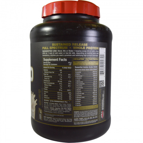 ALLMAX Nutrition, Hexapro, ультрапремиальный белок + среднецепочечные триглицериды и кокосовое масло, французская ваниль, 2,5 кг (5,5 фунтов)