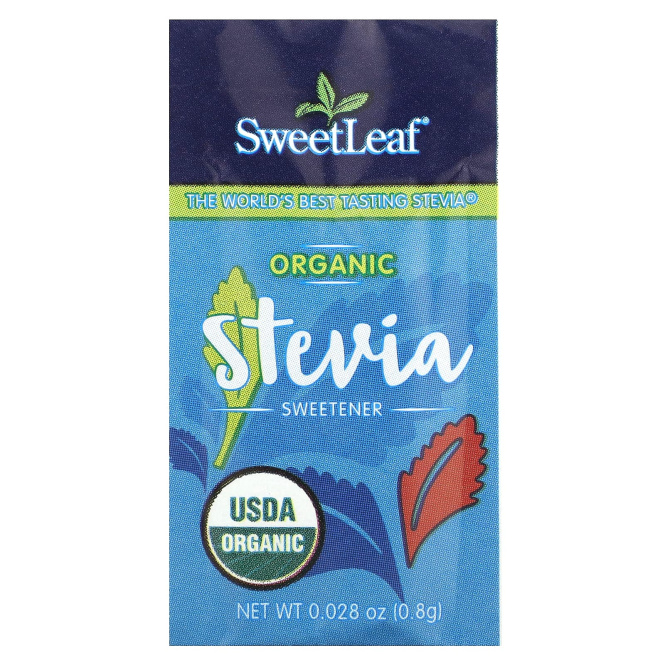 SweetLeaf Stevia, Органический подсластитель на основе стевии, 70 пакетиков, 56,7 г (2 унции)