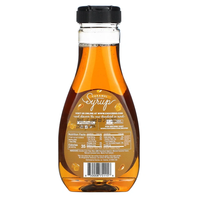 ChocZero, Caramel Syrup, Sugar Free, 12 oz
