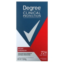 Degree, Дезодорант-антиперспирант Men Clinical Protection, MotionSense, аромат «Сила спорта», 48 г