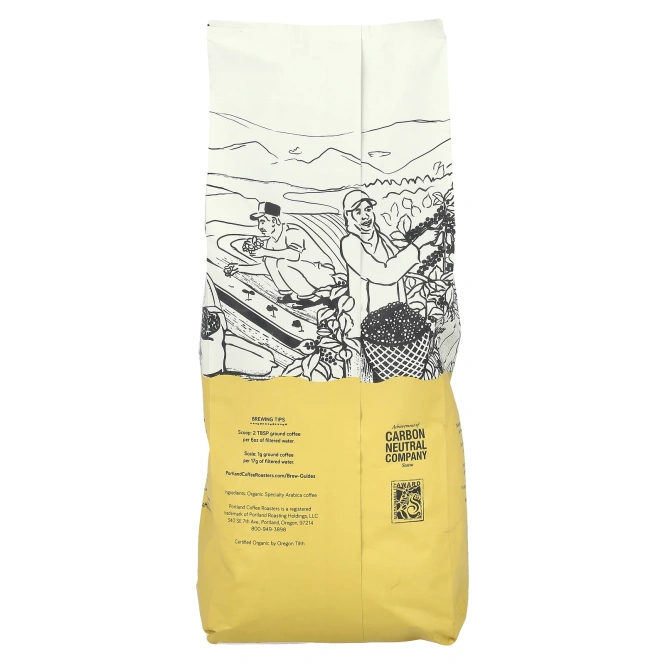 Portland Coffee Roasters, Органический кофе, цельные зерна, легкая обжарка, песня Танагера, 907 г (2 фунта)