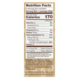 Nature's Bakery, Brownie, двойной шоколад, 6 двойных пакетиков по 45 г (1,59 унции)