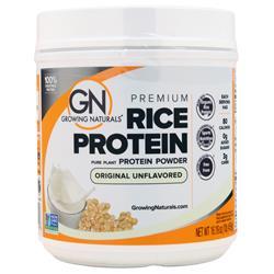 Growing Naturals, Рисовый протеин премиум-класса Оригинальный без запаха 459 грамм