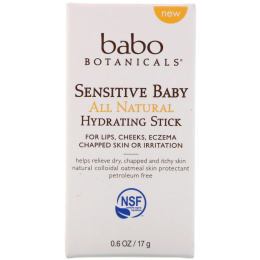Babo Botanicals, Sensitive Baby, натуральный увлажняющий стик, 0,6 унц. (17 г.)