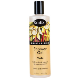 Shikai, Увлажнающий гель для душа, с французской ванилью, 12 жидких унций (355 мл)