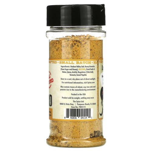 The Spice Lab, Медовая горчица по-деревенски, 6 унций (170 г)
