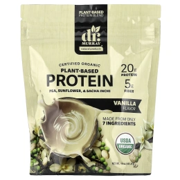 Dr. Murray's, органический растительный протеин, со вкусом ванили, 453,59 г (16 унций)