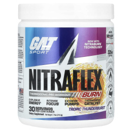 GAT, Sport, NITRAFLEX® Burn, Tropic Thunderburst, 219,3 г (7,74 унции)