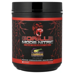 Gorilla Mind LLC, Mode Nitric®, предтренировочная добавка без стимуляторов, со вкусом ежевики и лимонада, 780 г (1,72 фунта)